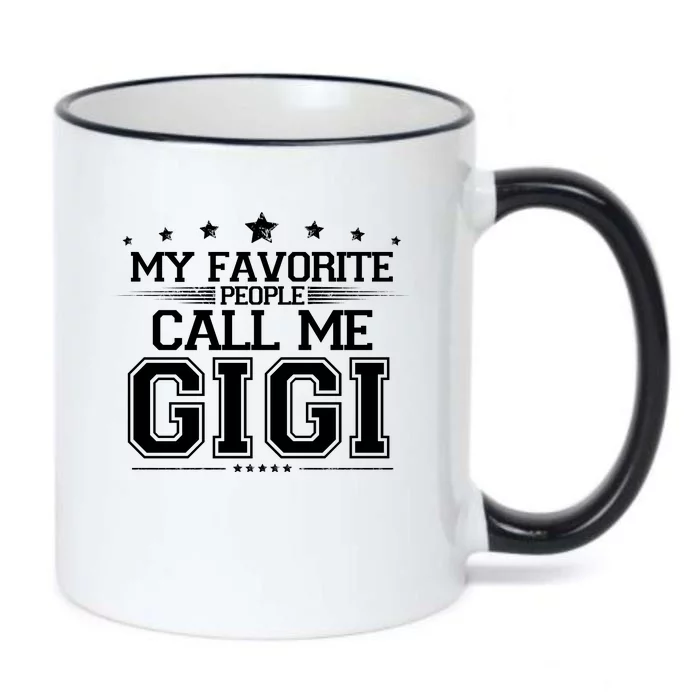 My Favorite People Call Me Gigi Black Color Changing Mug