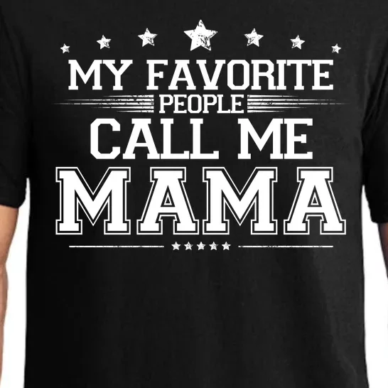 My Favorie People Call Me Mama Pajama Set