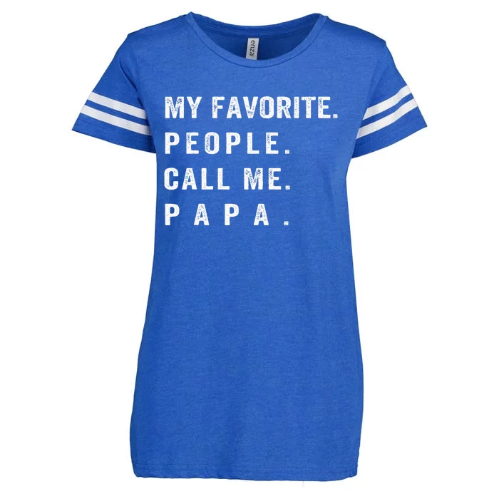 My Favorite People Call Me Papa Funny Enza Ladies Jersey Football T-Shirt