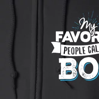 My Favorite People Call Me Bop Full Zip Hoodie