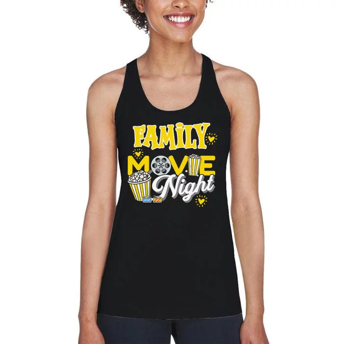 Movie Fan Popcorn Lover Women's Racerback Tank