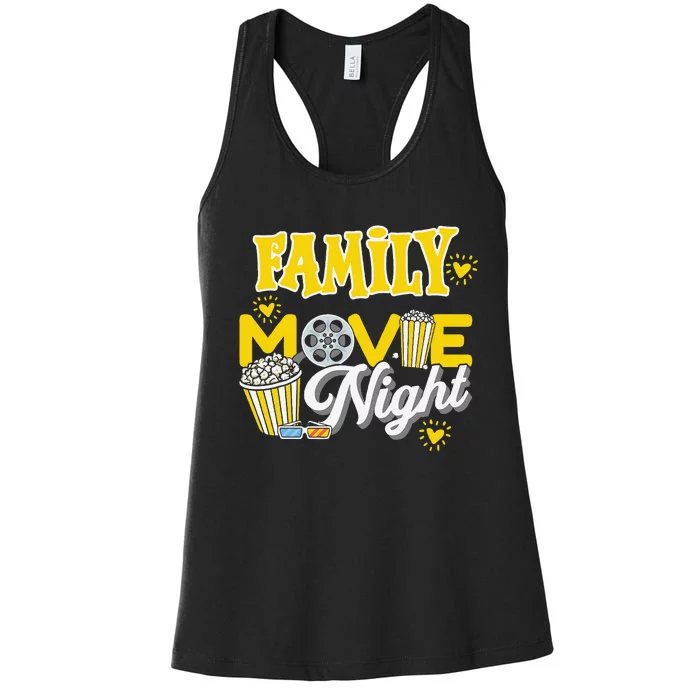 Movie Fan Popcorn Lover Women's Racerback Tank