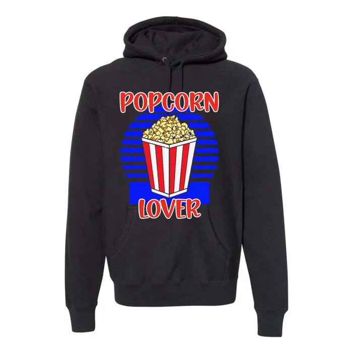 Movie Fan Popcorn Lover Premium Hoodie