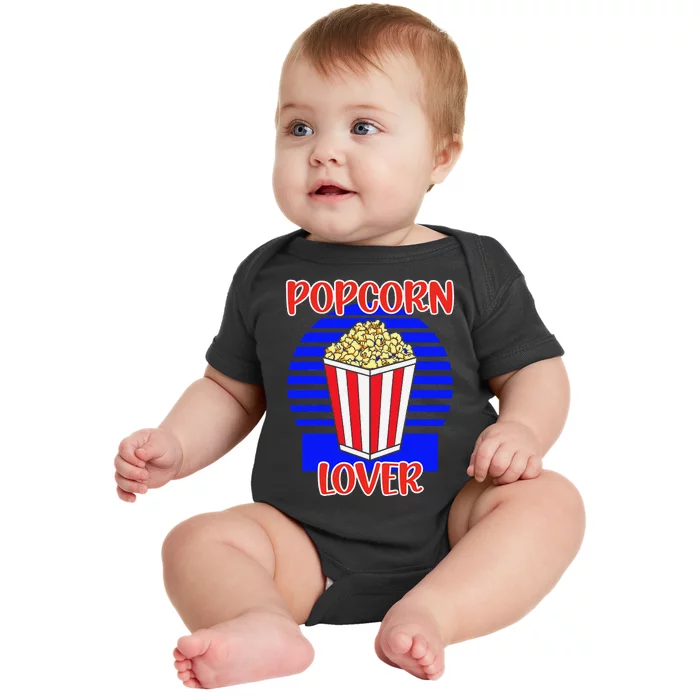 Movie Fan Popcorn Lover Baby Bodysuit