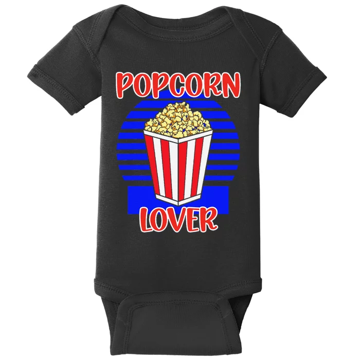 Movie Fan Popcorn Lover Baby Bodysuit