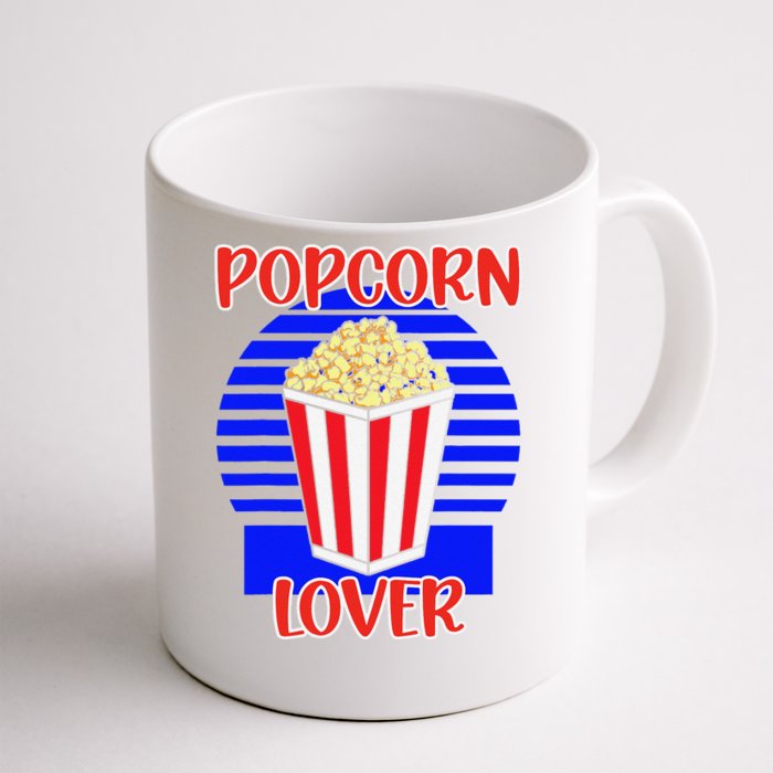 Movie Fan Popcorn Lover Front & Back Coffee Mug