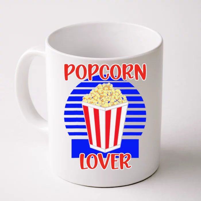 Movie Fan Popcorn Lover Front & Back Coffee Mug