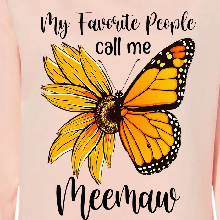 My Favorite People Call Me Meemaw Mother's Day Gifts Womens California Wash Sweatshirt