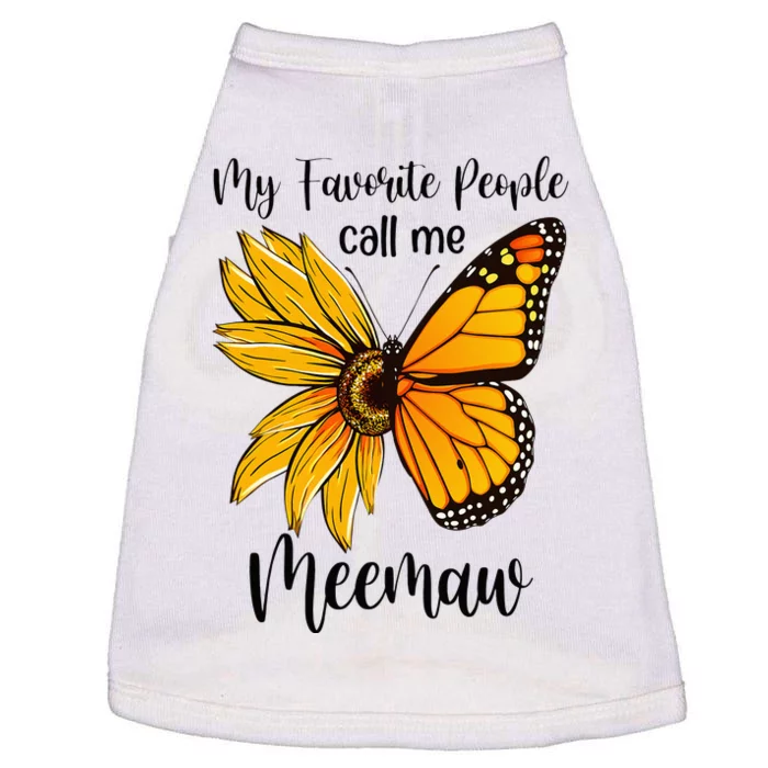 My Favorite People Call Me Meemaw Mother's Day Gifts Doggie Tank