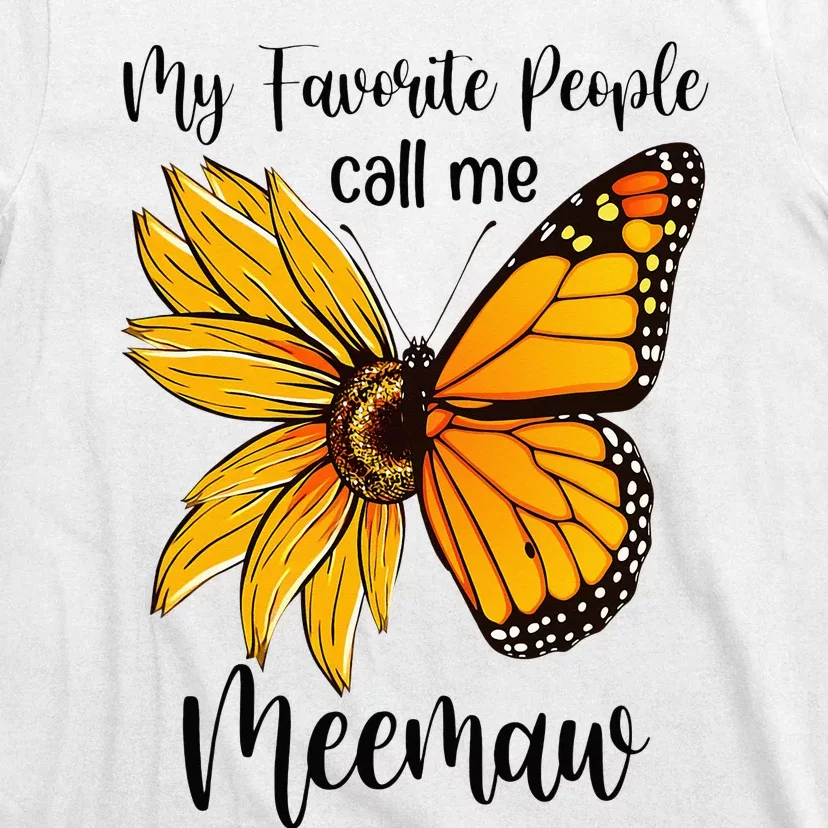 My Favorite People Call Me Meemaw Mother's Day Gifts T-Shirt