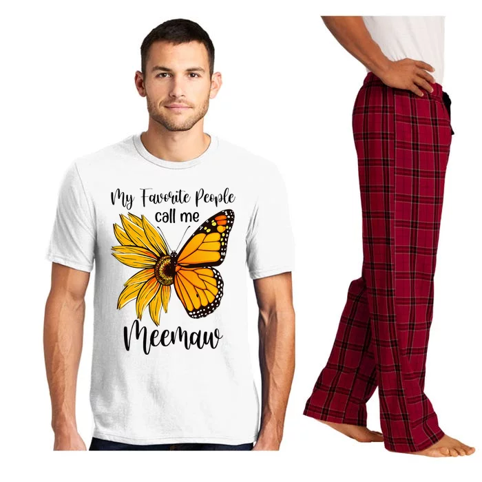 My Favorite People Call Me Meemaw Mother's Day Gifts Pajama Set