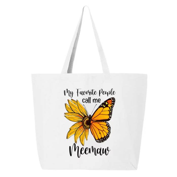 My Favorite People Call Me Meemaw Mother's Day Gifts 25L Jumbo Tote