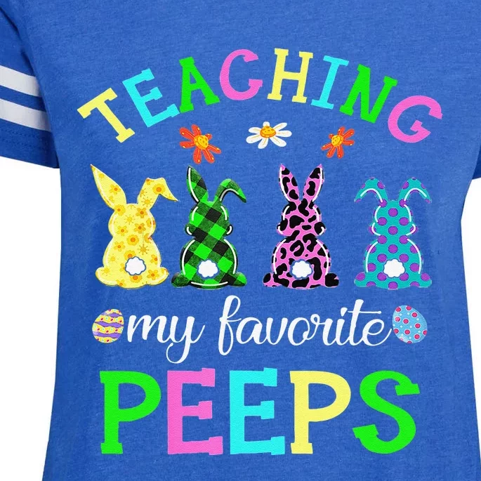 My Favorite Peep Call Me Teacher Happy Easter Day Funny Enza Ladies Jersey Football T-Shirt