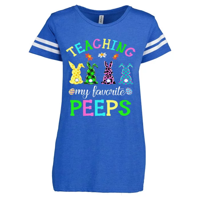 My Favorite Peep Call Me Teacher Happy Easter Day Funny Enza Ladies Jersey Football T-Shirt