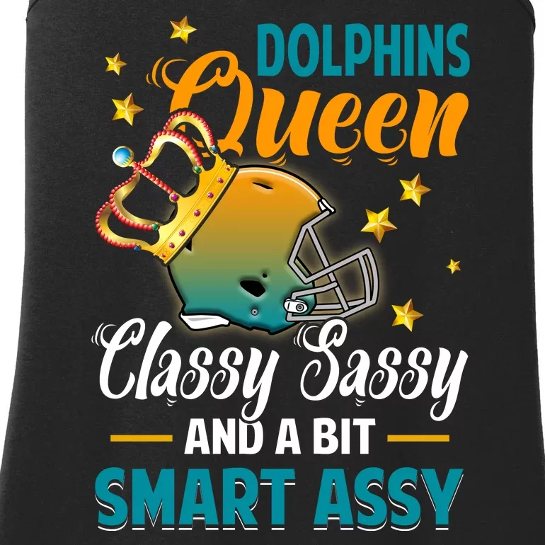 Miami Football Queen Classy Sassy And A Bit Smart Assy Ladies Essential Tank