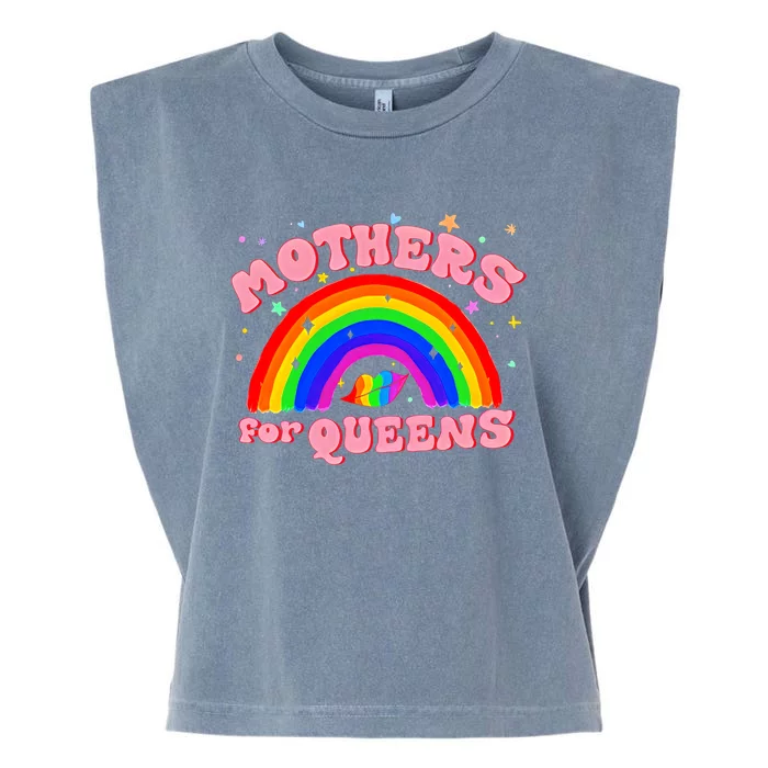 Mothers For Queens Drag Is Not A Crime Support Drag LGBTQ Rights Garment-Dyed Women's Muscle Tee