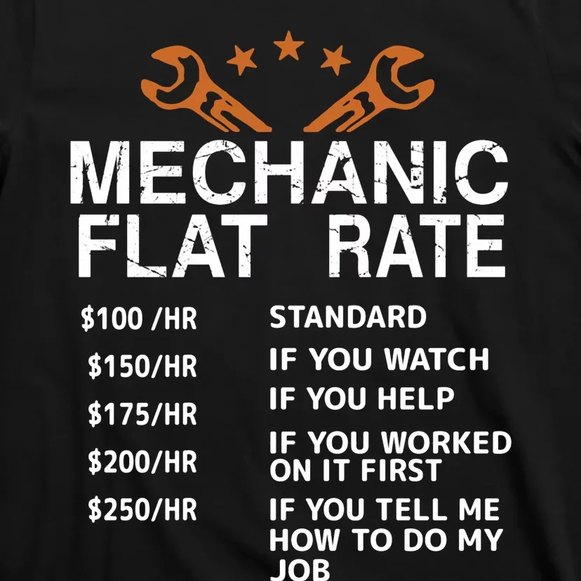 Mechanic Flat Rate T-Shirt