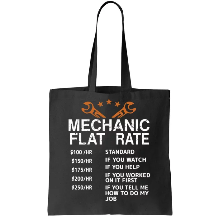 Mechanic Flat Rate Tote Bag