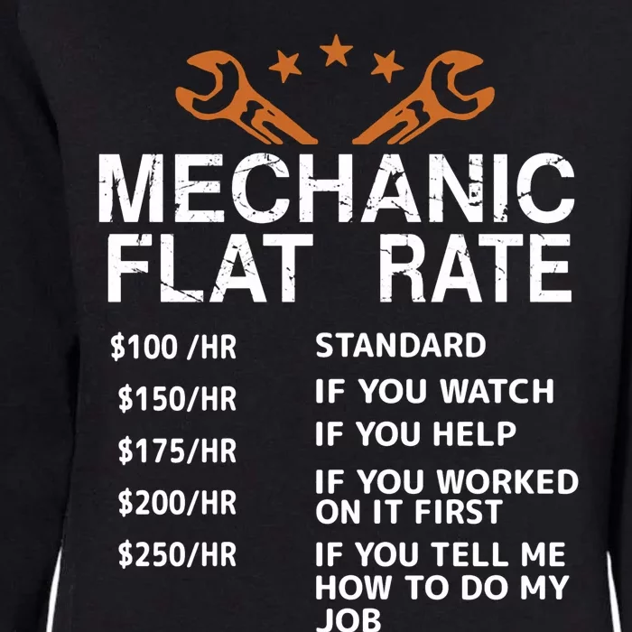 Mechanic Flat Rate Womens California Wash Sweatshirt