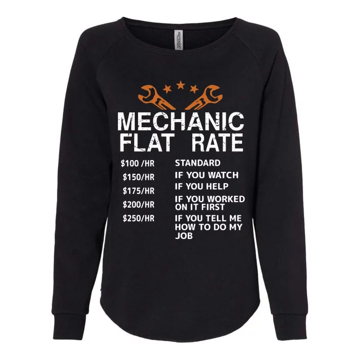 Mechanic Flat Rate Womens California Wash Sweatshirt