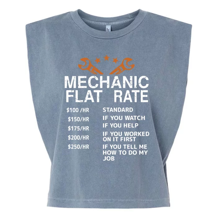 Mechanic Flat Rate Garment-Dyed Women's Muscle Tee