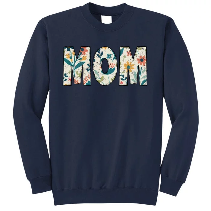 Mom Floral Retro Tall Sweatshirt