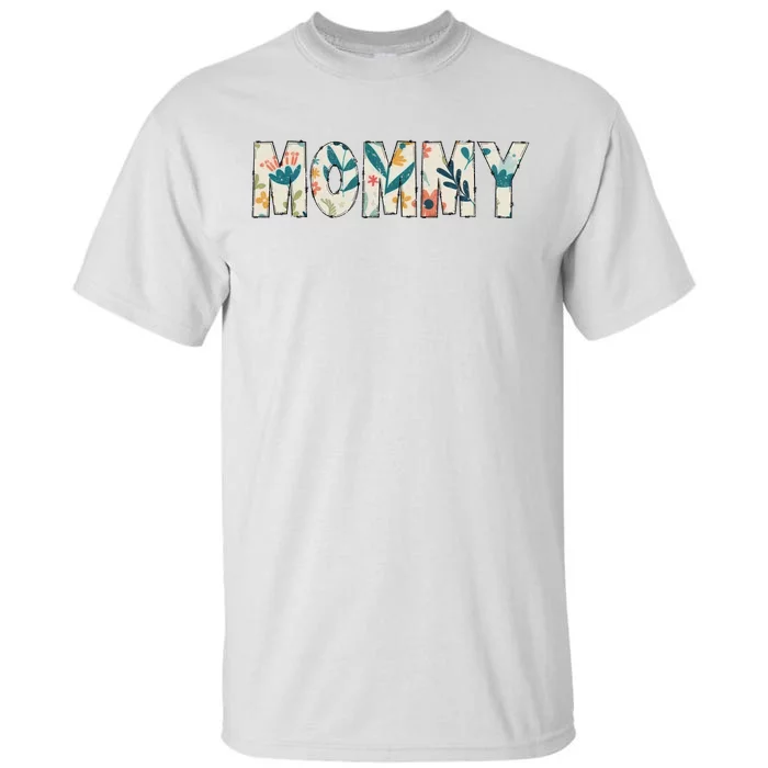 Mommy Floral Retro Tall T-Shirt