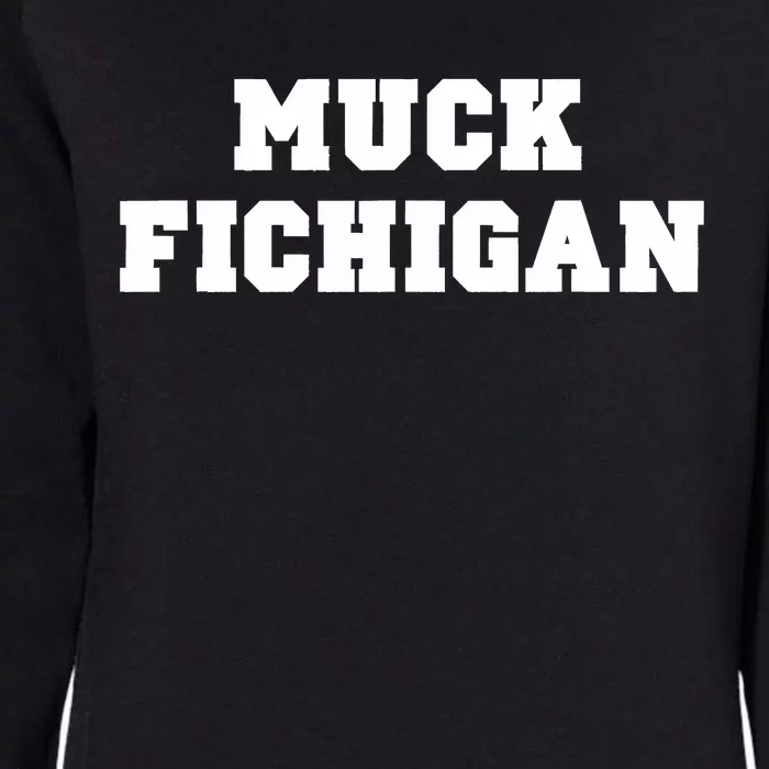 Muck Fichigan Rivalry Womens California Wash Sweatshirt