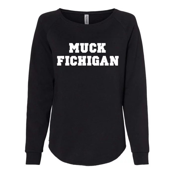 Muck Fichigan Rivalry Womens California Wash Sweatshirt