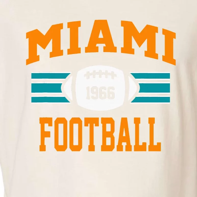 Miami Football Retro Sports Fan Gear Garment-Dyed Women's Muscle Tee