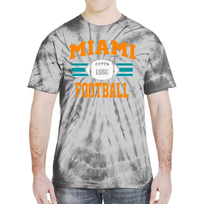 Miami Football Retro Sports Fan Gear Tie-Dye T-Shirt