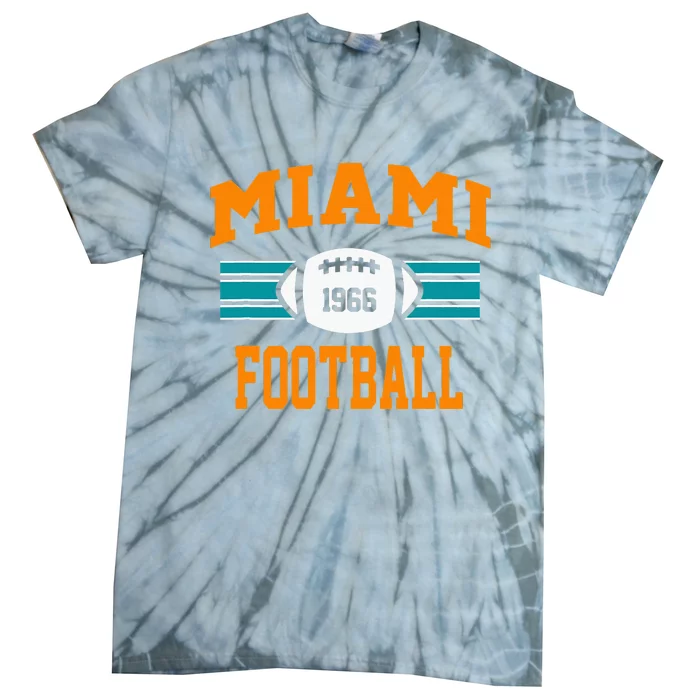 Miami Football Retro Sports Fan Gear Tie-Dye T-Shirt