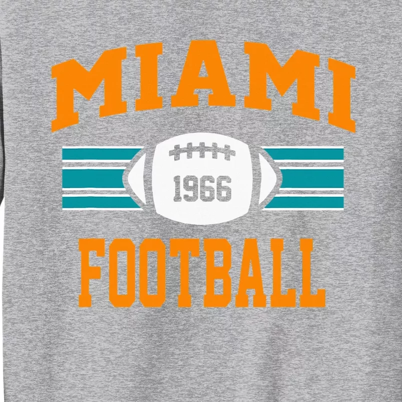 Miami Football Retro Sports Fan Gear Tall Sweatshirt