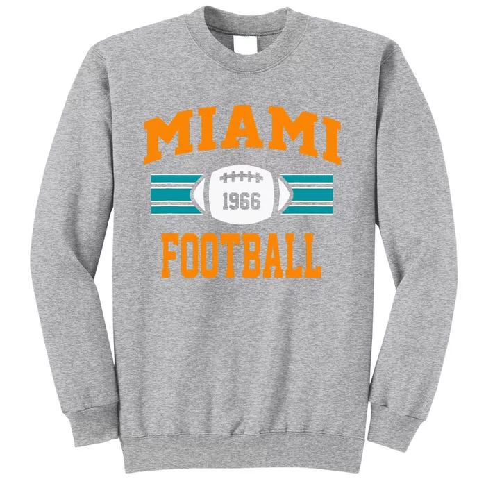 Miami Football Retro Sports Fan Gear Tall Sweatshirt