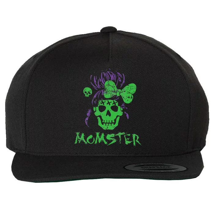 Momster For  Retro Funny Horror Zombie Halloween Wool Snapback Cap