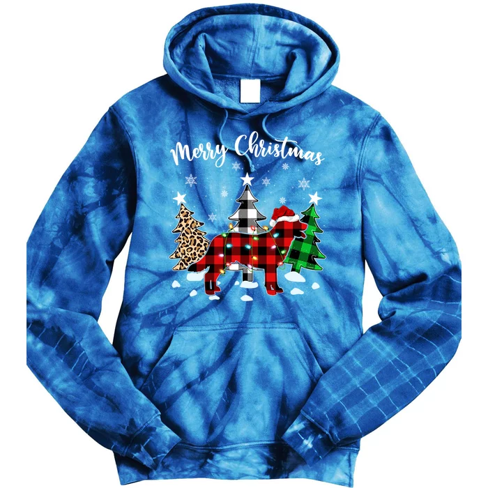 Matching Family Red Plaid Labrador Retriever Dog Christmas Cute Gift Tie Dye Hoodie