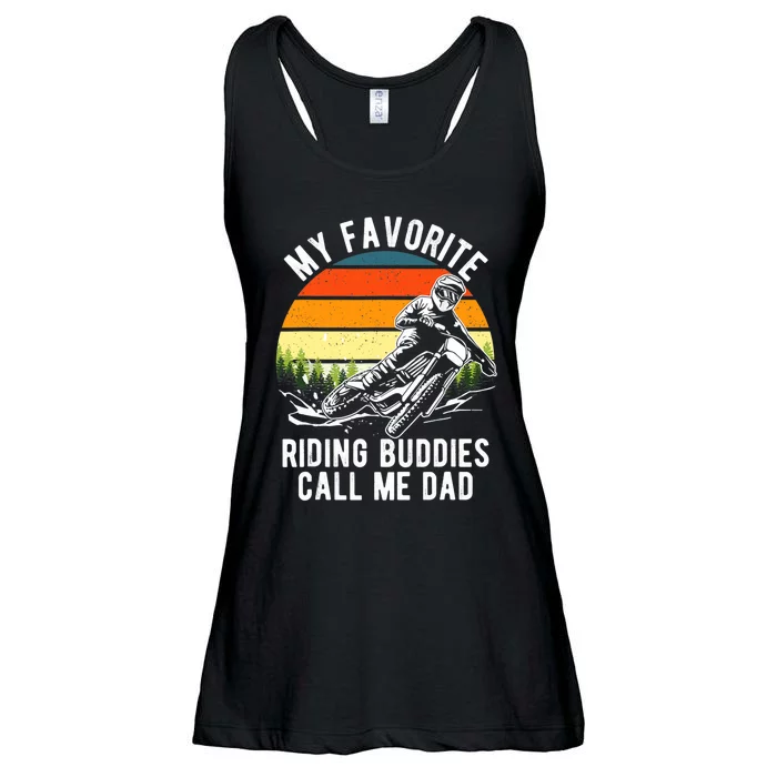 My Favorite Riding Buddies Call Me Dad Proud Of Father Ladies Essential Flowy Tank