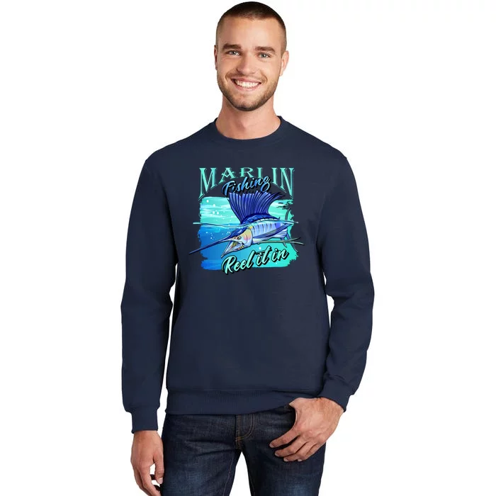 Marline Fishing Reel It In Tall Sweatshirt