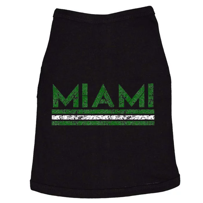 Miami Florida Retro Vintage Weathered Doggie Tank