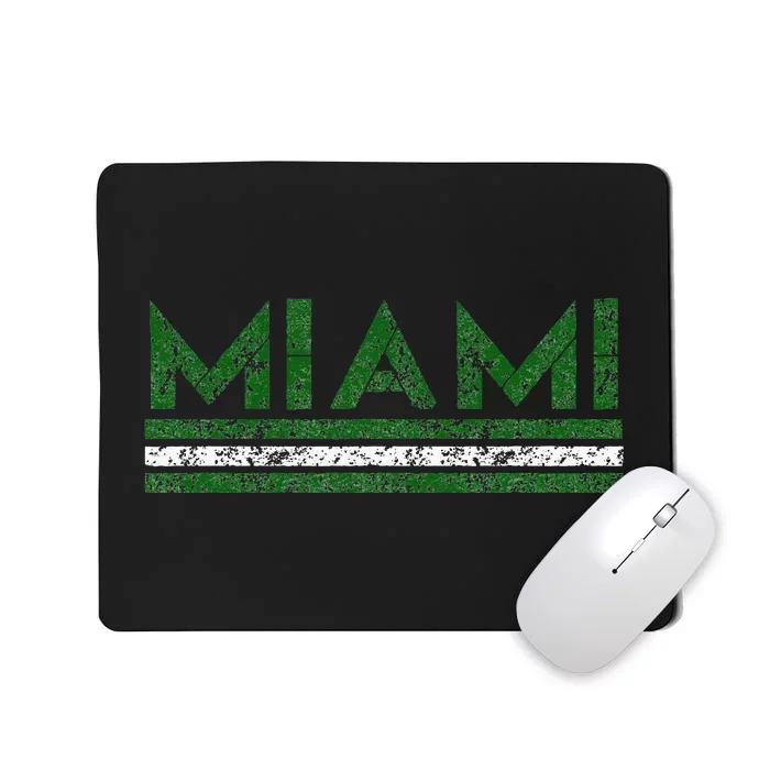 Miami Florida Retro Vintage Weathered Mousepad