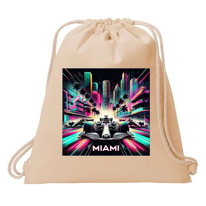 Miami Formula Racing Circuits Sport Drawstring Bag