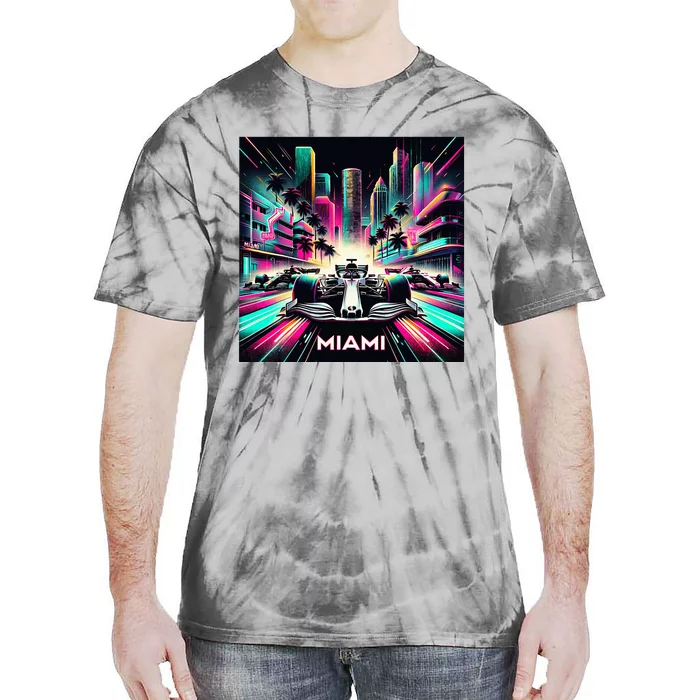 Miami Formula Racing Circuits Sport Tie-Dye T-Shirt