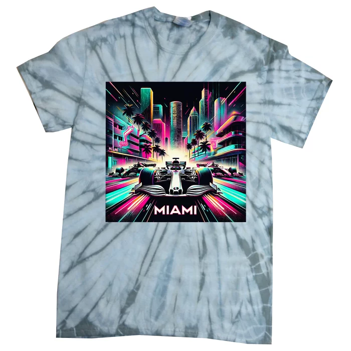 Miami Formula Racing Circuits Sport Tie-Dye T-Shirt