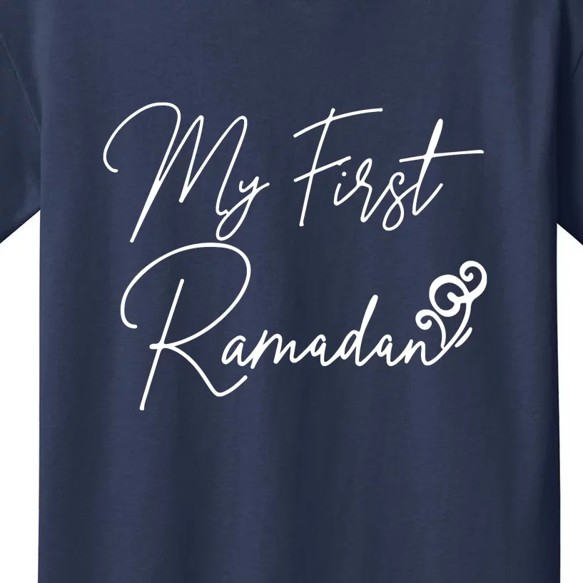 My First Ramadan Arabic Calligraphy Gift For Ramadan Mubarak Kids T-Shirt