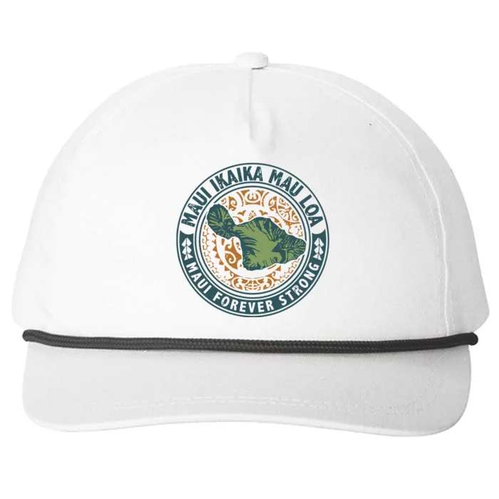 Maui Forever Strong Snapback Five-Panel Rope Hat