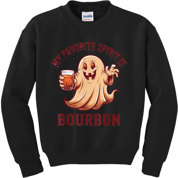 My Favorite Spirit Is Bourbon | Bourbon Lover Gifts Kids Sweatshirt