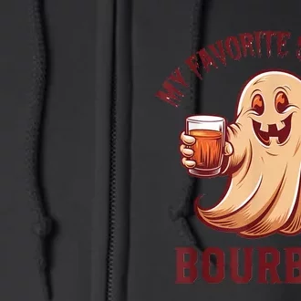 My Favorite Spirit Is Bourbon | Bourbon Lover Gifts Full Zip Hoodie