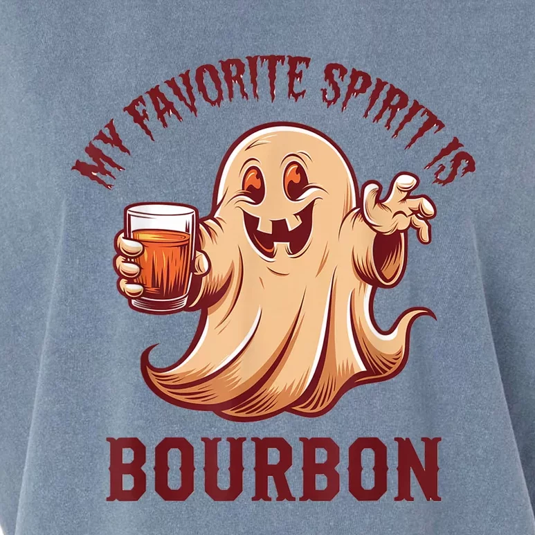 My Favorite Spirit Is Bourbon | Bourbon Lover Gifts Garment-Dyed Women's Muscle Tee