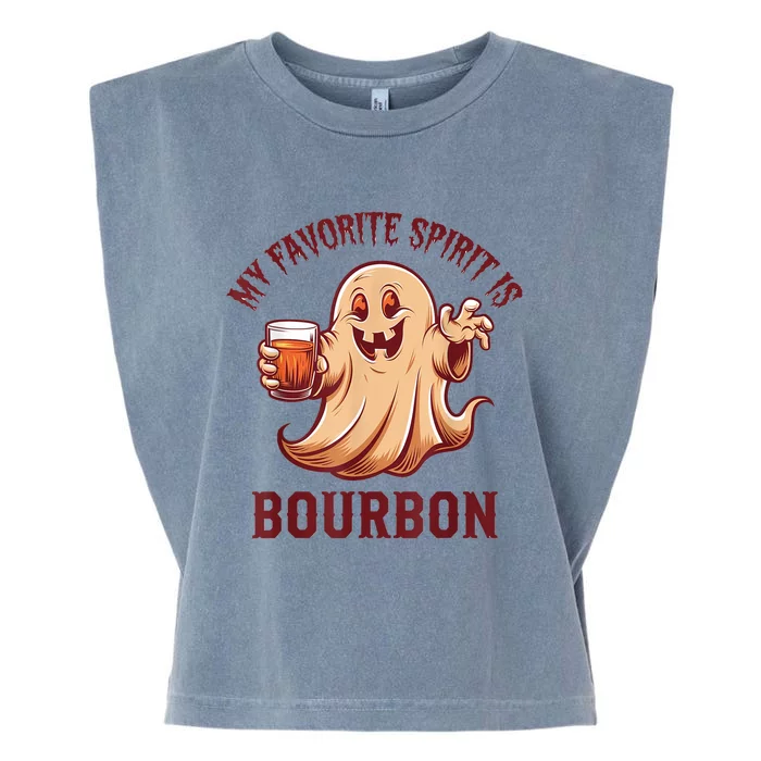 My Favorite Spirit Is Bourbon | Bourbon Lover Gifts Garment-Dyed Women's Muscle Tee