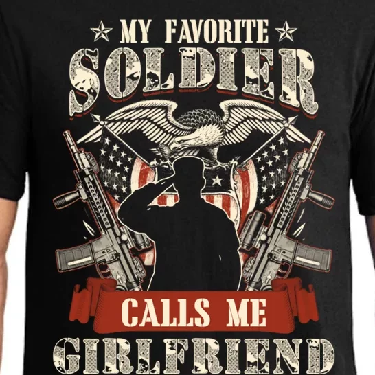 My Favorite Soldier Calls Me Friend Proud Army Family Meaningful Gift Pajama Set